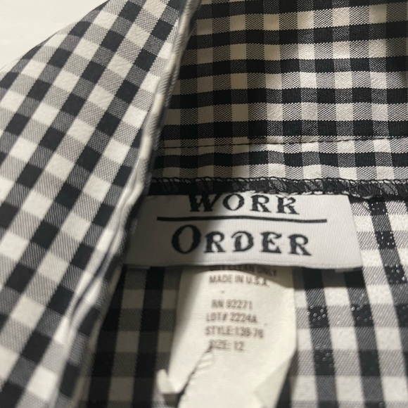 Work order women’s black and white skirt size 12 - Picture 8 of 9